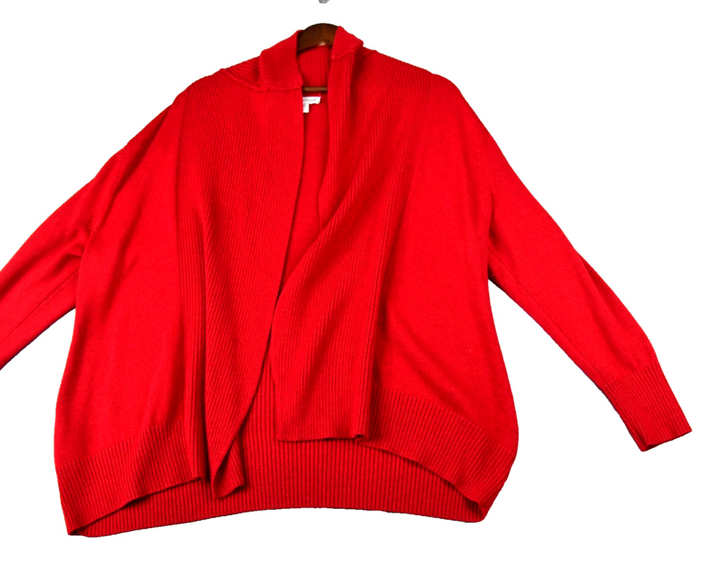 Coldwater Creek Cardigan Womens Plus 1X Red Sweater